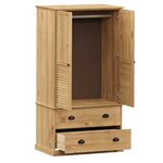 vidaXL Garde-robe VIGO 90x55x170 cm bois massif de pin