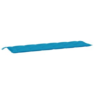 vidaXL Coussin de banc de jardin bleu clair 200x50x7 cm tissu oxford