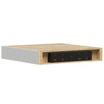vidaXL Étagère murale flottante Chêne et blanc 23x23 5x3 8 cm MDF