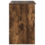 vidaXL Bureau Chêne fumé 90 x 49.5 x 75 cm Bois d'ingénierie