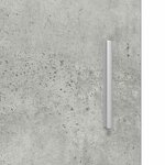 vidaXL Meuble mural Gris béton 55 x 29 x 100 cm Bois d'ingénierie