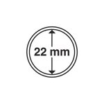 Capsules rondes 22mm pour monnaies de collection. Paquet - 10 capsules