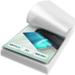 ACROPAQ 100 Pochettes de Plastification A5 - 100 mic avec 100 feuilles plastifieuse  Brillantes  Qualité supérieure  Coins arrondis