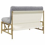 vidaXL Banc de jardin Gris clair 110 x 75 x 71 cm Acier