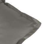 vidaXL Coussins de banc de jardin lot de 2 gris foncé mélangé tissu