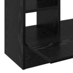 vidaXL Bureau mural Chêne noir 105 x 48 x 75 cm Bois d'ingénierie