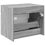 vidaXL Cabinet de Salle de Bain Mural Sonoma gris 59 x 44 5 x 50 cm