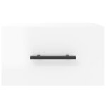 vidaXL Table de chevet murale blanc brillant 35x35x20 cm