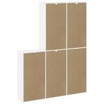 vidaXL Armoires latérales 5 Pièces ODDA blanc 40x24x79 cm bois massif pin