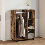 vidaXL Garde-robe Chêne fumé 80x40x110 cm Bois d'ingénierie