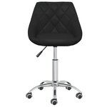 vidaXL Chaises à manger pivotantes lot de 2 noir similicuir