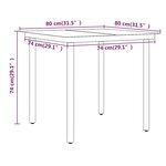 vidaXL Ensemble à manger de jardin avec coussins 5 Pièces Noir
