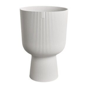 Pot de fleur Vibes Fold Coupe - Blanc Ø 29.5 x hauteur 45 cm - Intérieur 100  recyclé
