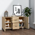 vidaXL Buffet chêne sonoma 100x36x60 cm bois d'ingénierie