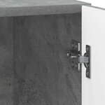 vidaXL Cabinet de chevet Gris béton 43 x 34 5 x 47 cm