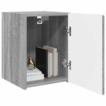 vidaXL Meuble TV mural Gris Sonoma 30 x 31 x 40 cm Bois d'ingénierie