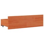 vidaXL Cadre de lit sans matelas avec tiroirs 120x190 cm bois de pin