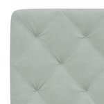 vidaXL Cadre de lit avec tête de lit Gris clair 90x200 cm Velours