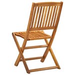 vidaXL Chaises pliables d'extérieur lot de 4 Bois d'acacia solide