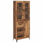 vidaXL Haut Armoire Bois Ancien 69 5 x 34 x 180 cm Bois d'ingénierie