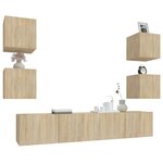 vidaXL Ensemble de meubles TV 6 Pièces Chêne sonoma Bois d'ingénierie