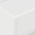 vidaXL Table d'appoint 2 Pièces Blanc 30 x 30 x 56 cm Bois d'ingénierie