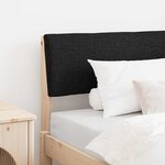 vidaXL Tête de lit capitonnée Noir 90 cm Pin massif