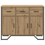 vidaXL Buffet Artisan en chêne 97x32 5x74 5 cm Bois d'ingénierie