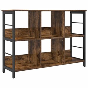 vidaXL Étagère Chêne fumé 102 x 32 x 72 5 cm Bois d'ingénierie