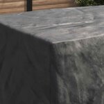 vidaXL Housse pour meubles Uni Noir 300 x 140 x 90 cm 600D