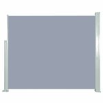 vidaXL Auvent latéral rétractable 120 x 300 cm Gris