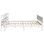 vidaXL Cadre de lit avec tête de lit sans matelas blanc 200x200 cm