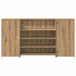 vidaXL Bureau réception chêne artisanal 200x50x103 5cm bois ingénierie