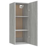vidaXL Armoire murale Sonoma gris 34 5x34x90 cm Bois d'ingénierie