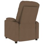 vidaXL Fauteuil de massage Marron Tissu