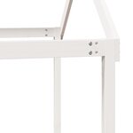 vidaXL Lit superposé avec échelle et toit sans matelas blanc 90x190 cm