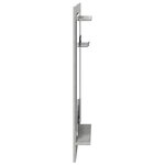 vidaXL Porte-manteau mural avec étagère Gris béton 70 x 10 x 90 cm