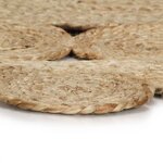 vidaXL Tapis fait à la main Jute tressée 150 cm