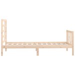vidaXL Cadre de lit Bois de pin massif 100x200 cm