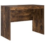 vidaXL Bureau avec tiroir 2 Pièces Chêne fumé