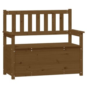 Banc banquette 112 5 x 51 5 x 96 5 cm bois de pin massif marron miel 02_0010519