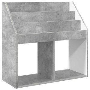 vidaXL Bibliothèque pour enfants Gris béton 72 5 x 29 5 x 69 cm