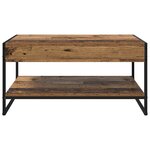 vidaXL Table basse Bois Ancien 80 x 50 x 40 cm Bois d'ingénierie
