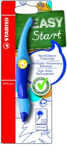 Roller Ergonomique EASYoriginal 0,5 mm bleu Gaucher + 1 recharge STABILO