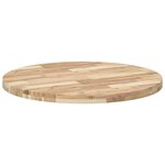 vidaXL Dessus de table rond Ø80x4 cm bois massif d'acacia