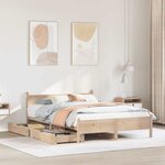 vidaXL Cadre de lit sans matelas 150x200 cm bois de pin massif
