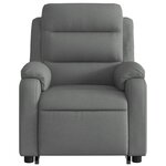 vidaXL Fauteuil de massage inclinable Gris foncé Tissu