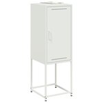 vidaXL Buffet haut blanc 36x39x107 cm acier