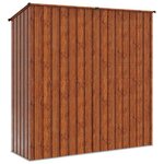 vidaXL Cabanons de jardin Marron 203 5 x 73 x 200 cm Métал