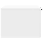 vidaXL Meuble TV mural Blanc 59 5 x 41 x 30 cm Bois d'ingénierie